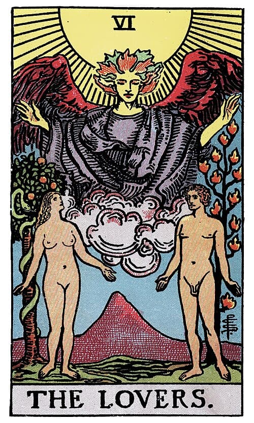 Carta de Tarot Os Amantes - Significado Completo